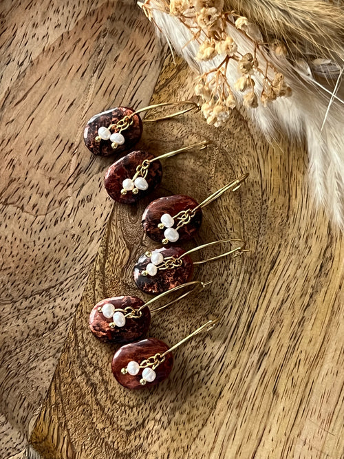 Boucles d’oreilles – Ambre