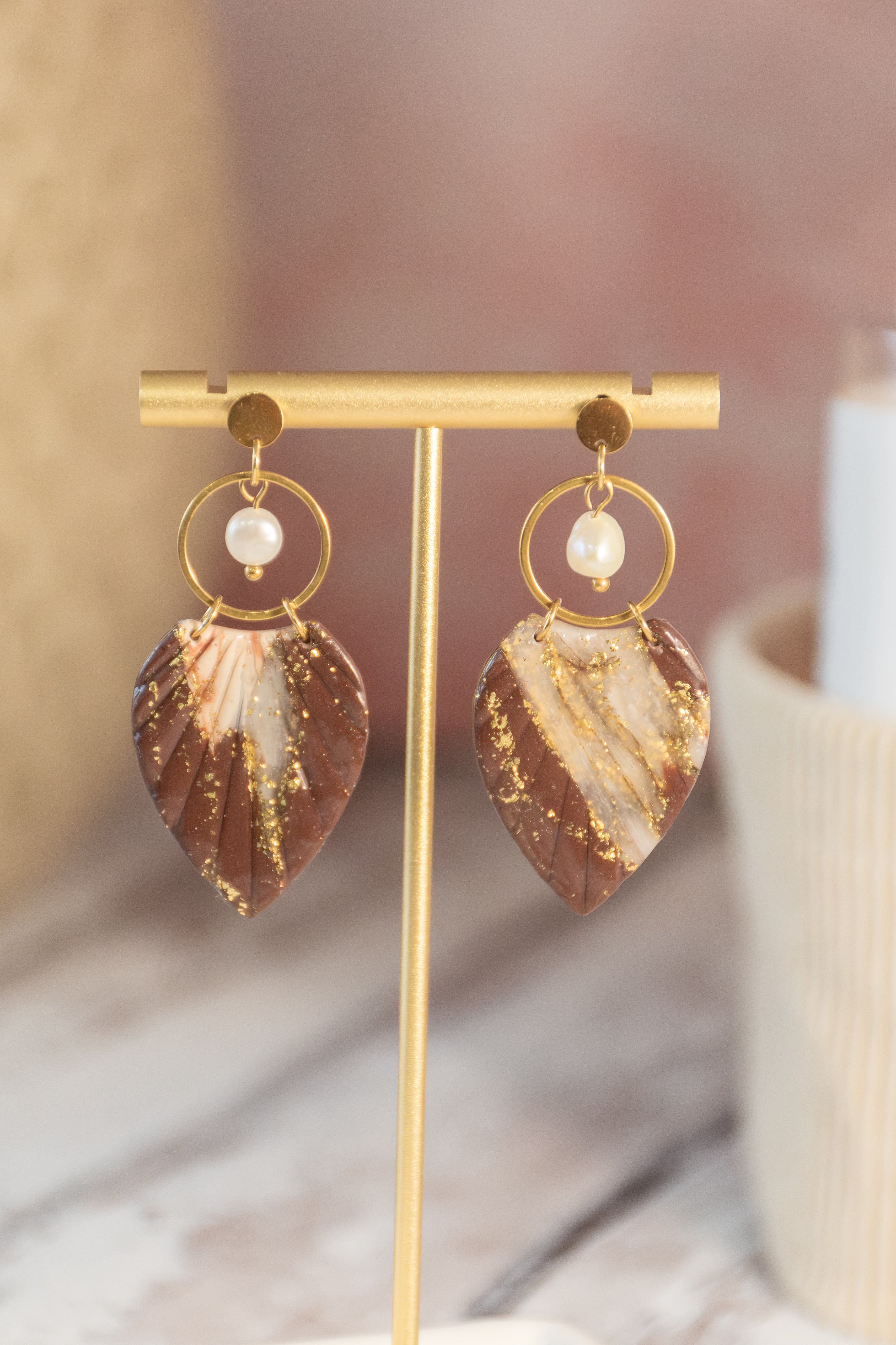 Boucles d’oreilles – Plume