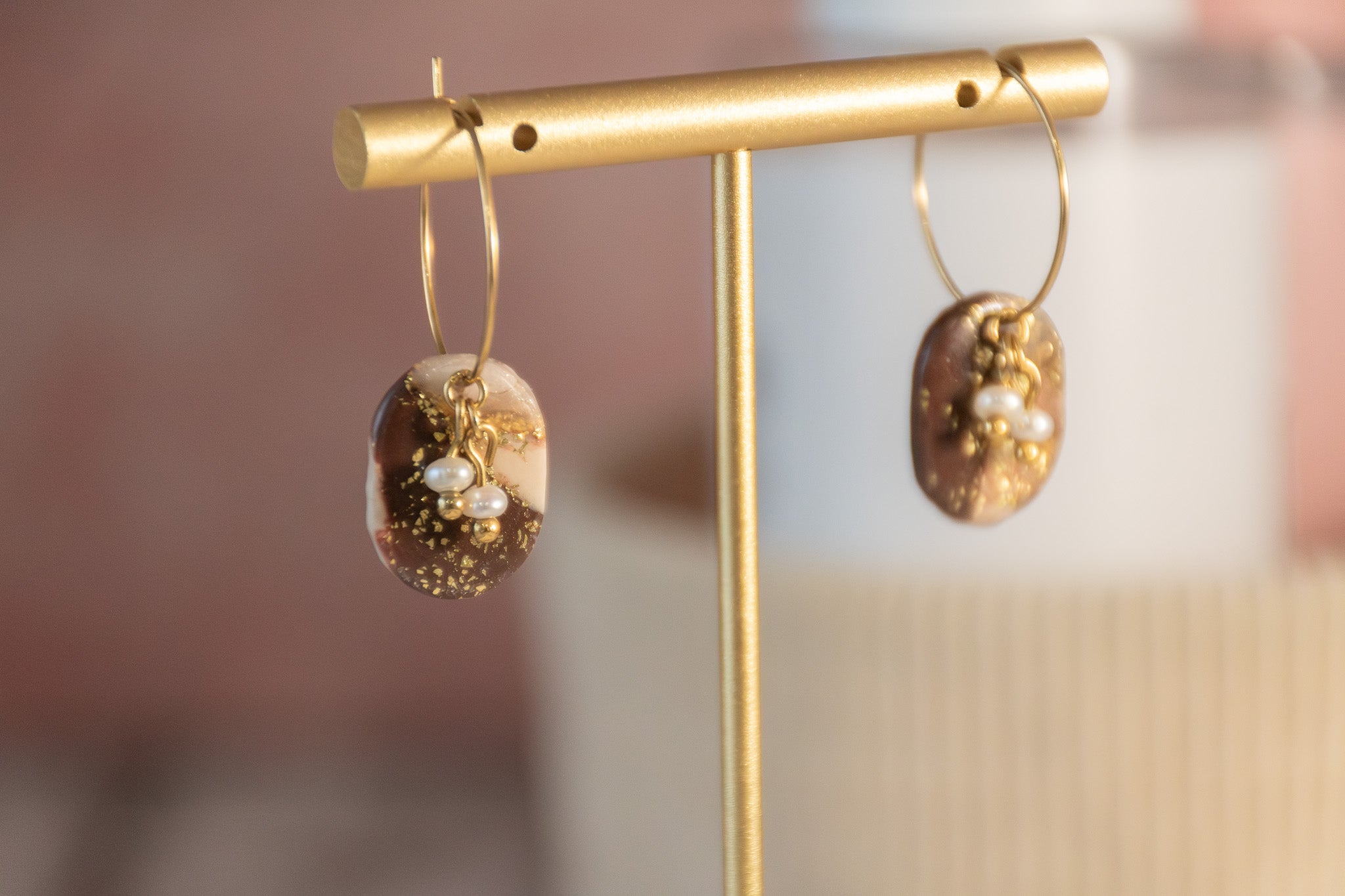 Boucles d’oreilles – Ambre