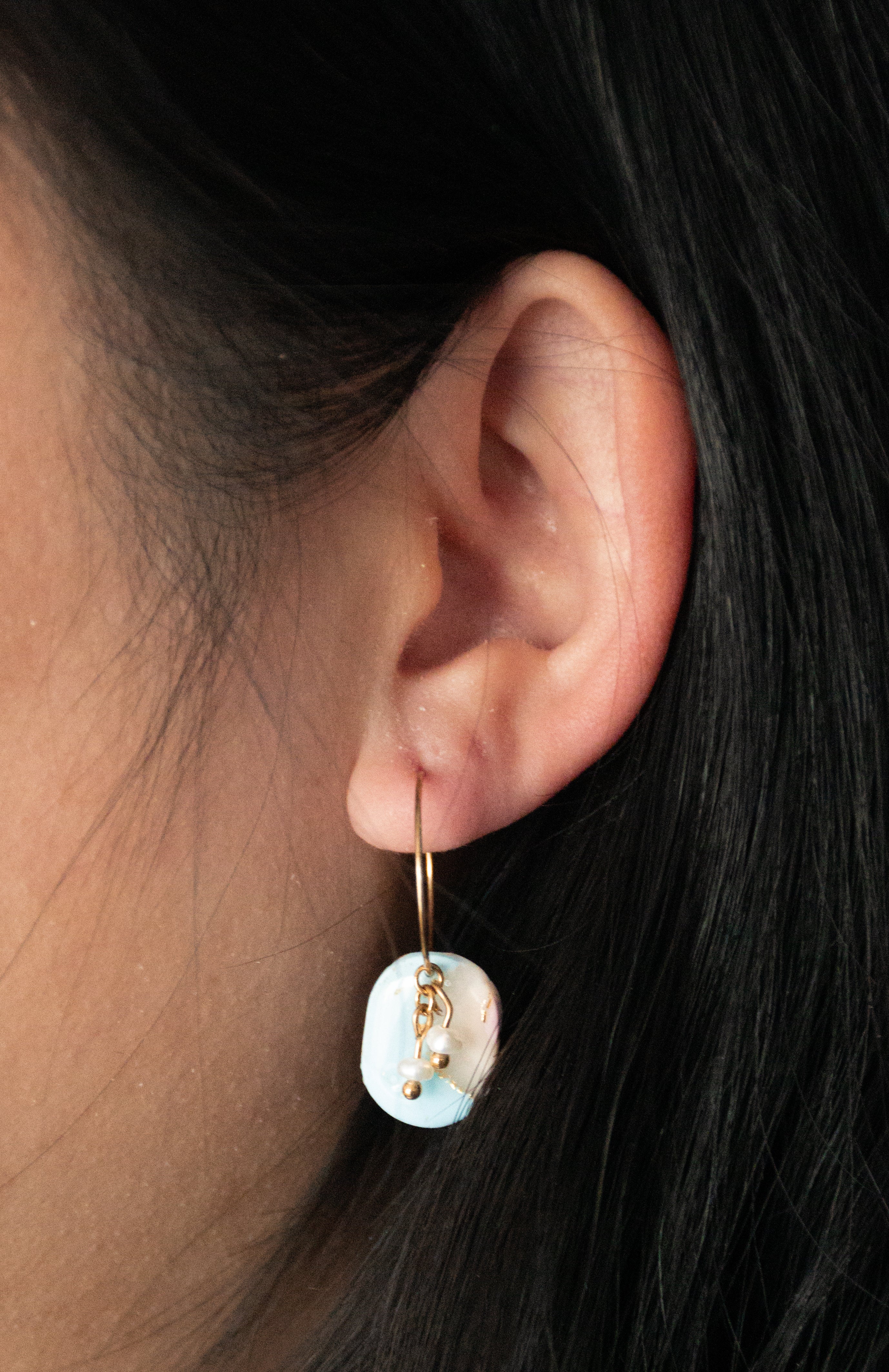 Boucles d’oreilles – Ambre