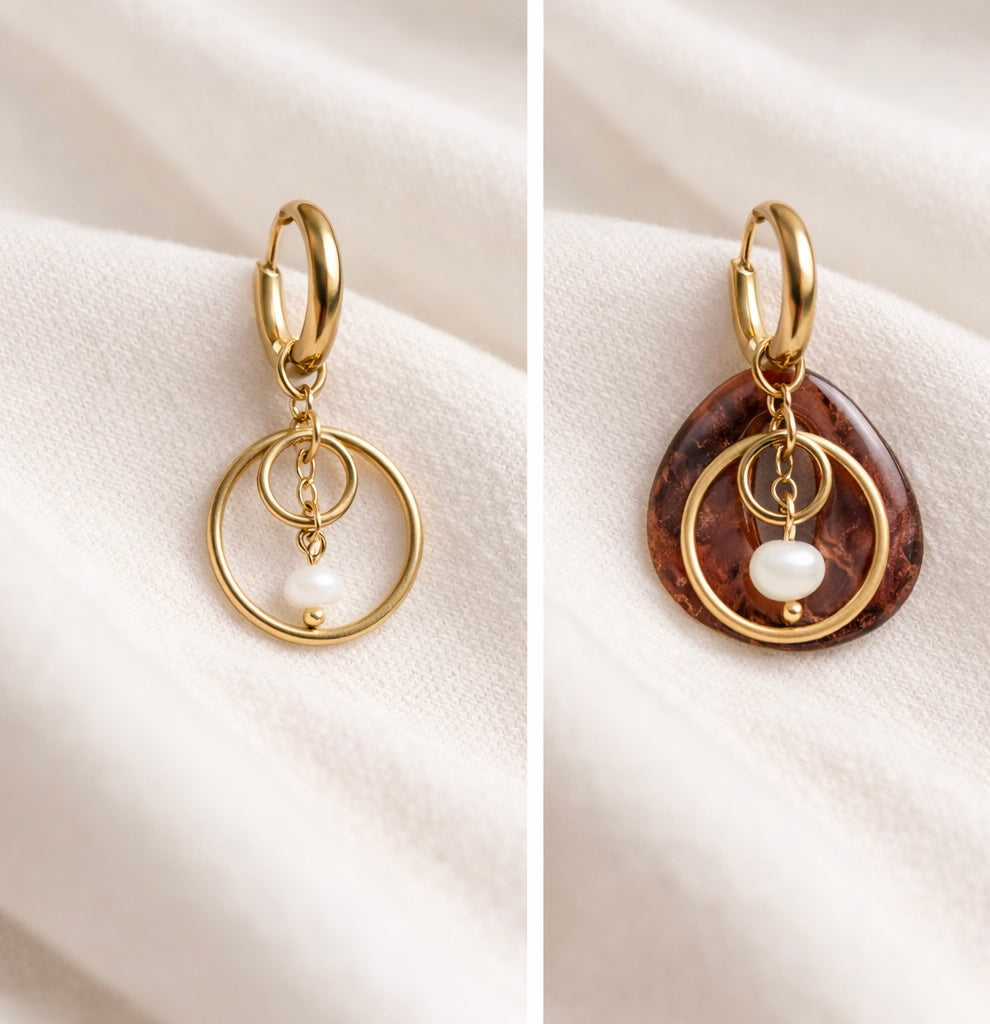 Lot Lola perlées doré