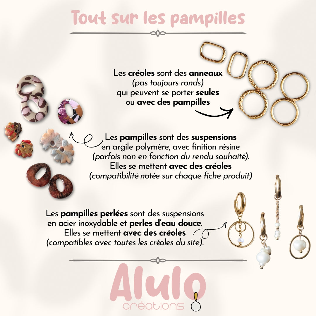 Pampilles perlées – sans créoles